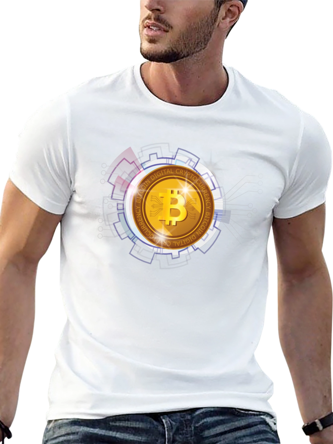 Bitcoin Crypto Graphic Tee - Digital Currency T-Shirt