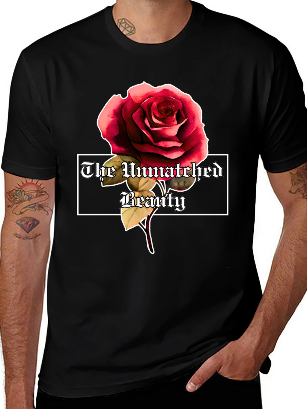The Unmatched Beauty Rose Graphic Tee