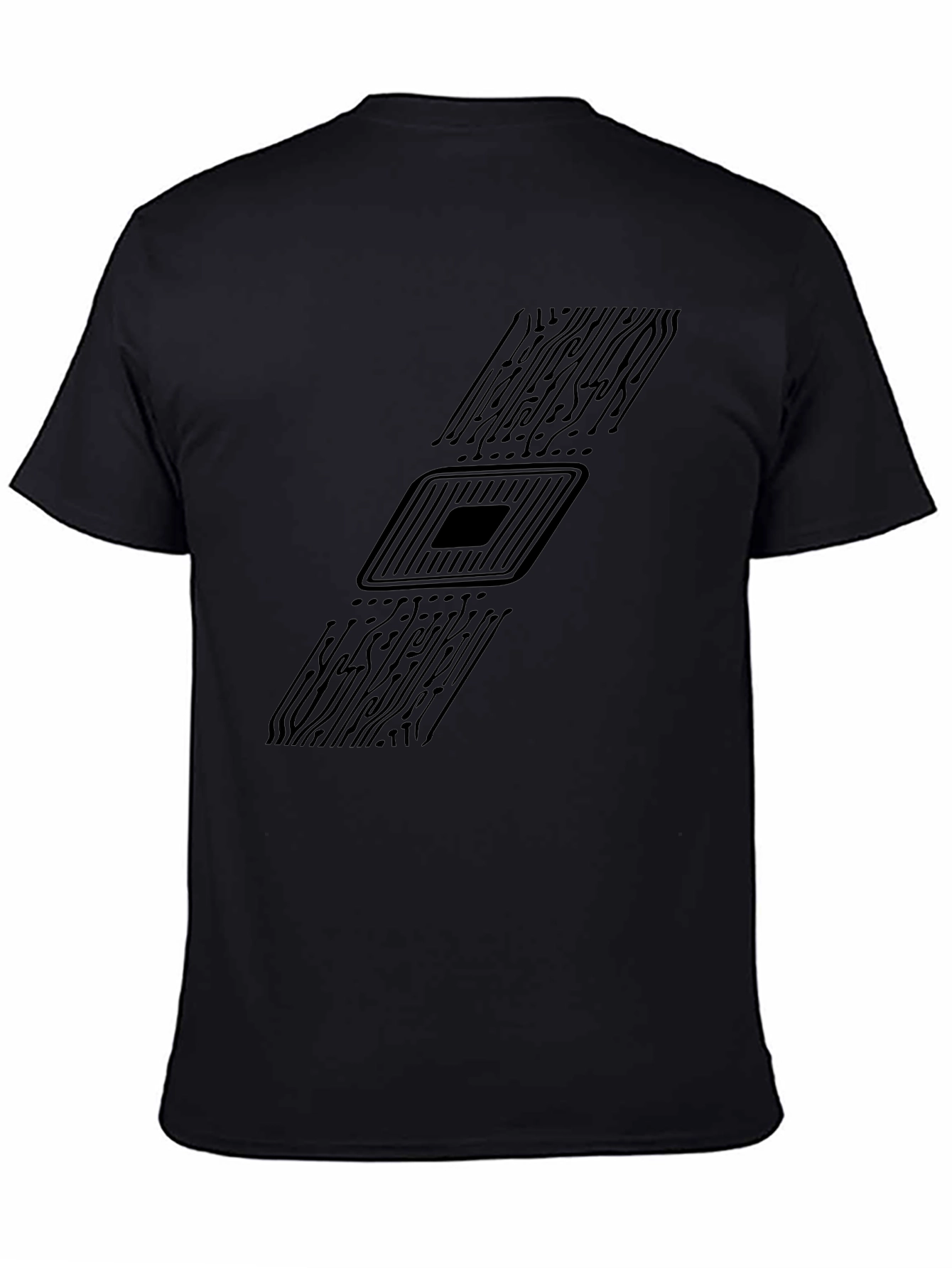 Circuit Board Graphic T-Shirt - Tech Enthusiast Style