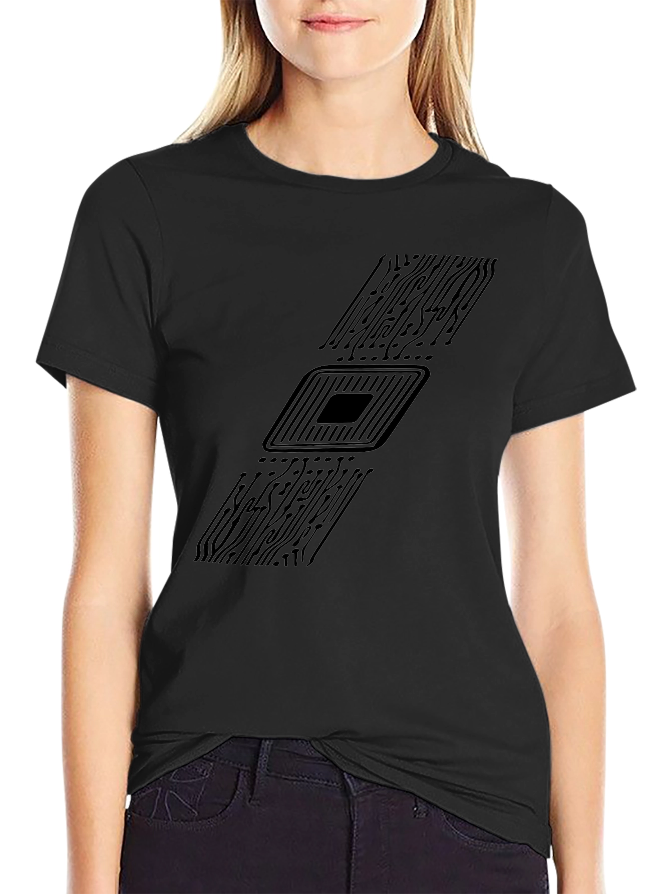 Circuit Board Graphic T-Shirt - Tech Enthusiast Style