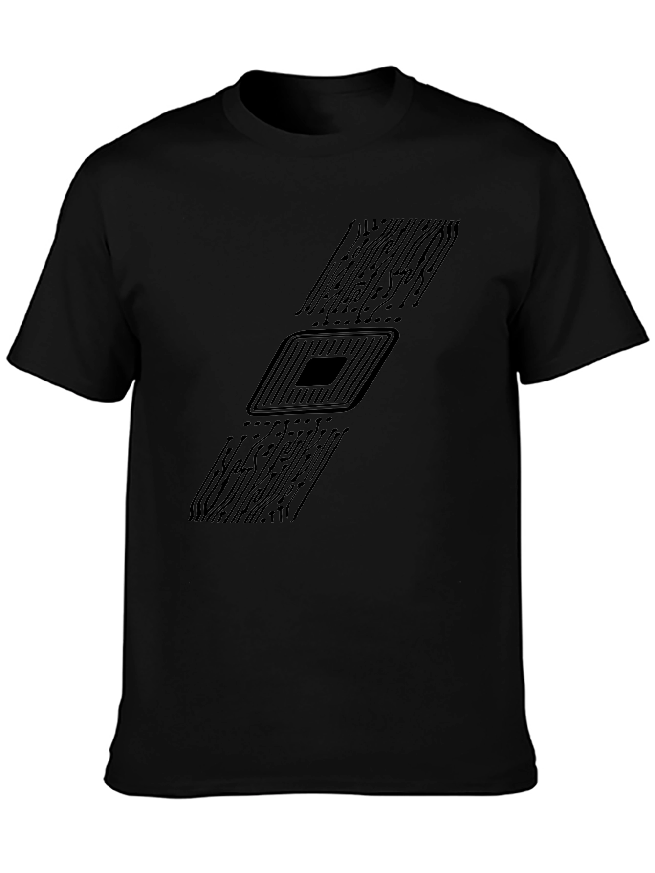 Circuit Board Graphic T-Shirt - Tech Enthusiast Style