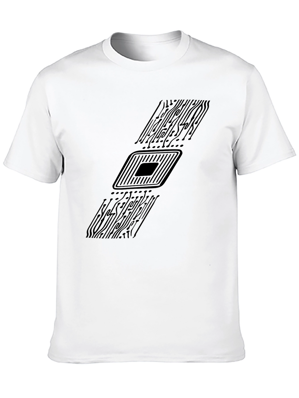 Circuit Board Graphic T-Shirt - Tech Enthusiast Style