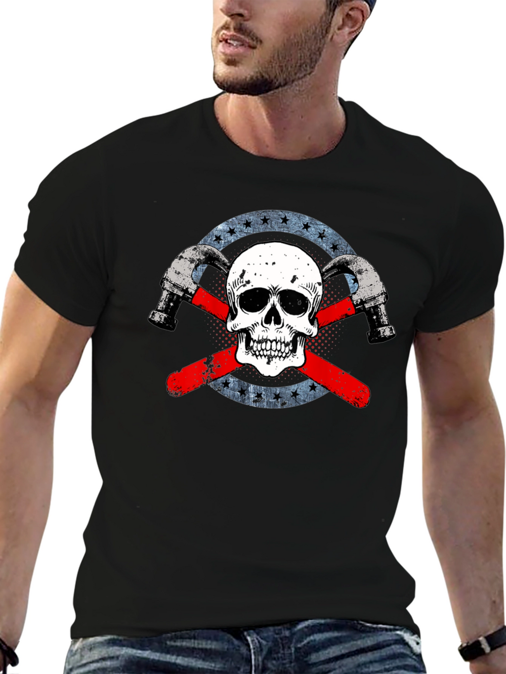 Skull & Hammer Graphic T-Shirt