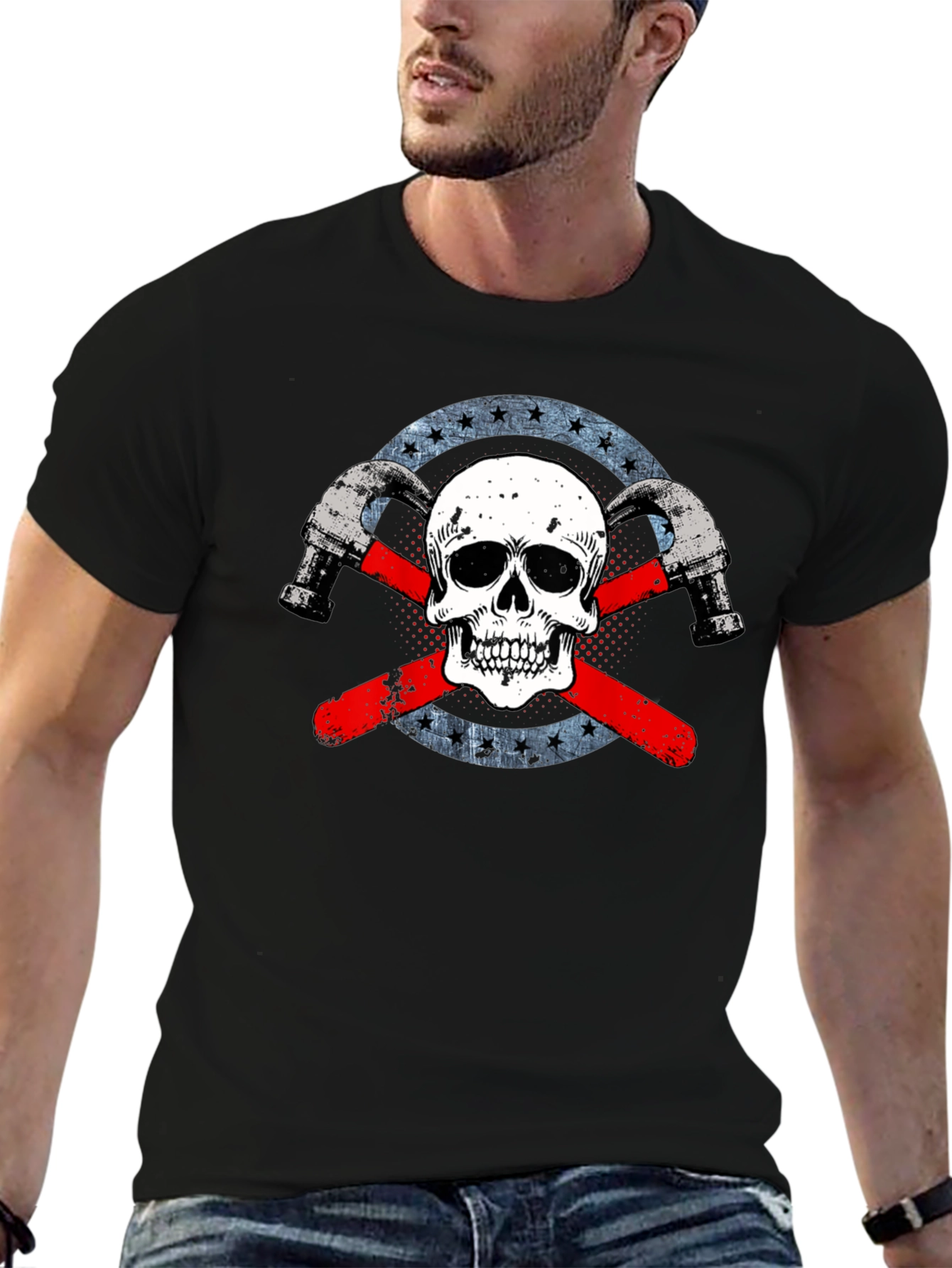Skull & Hammer Graphic T-Shirt