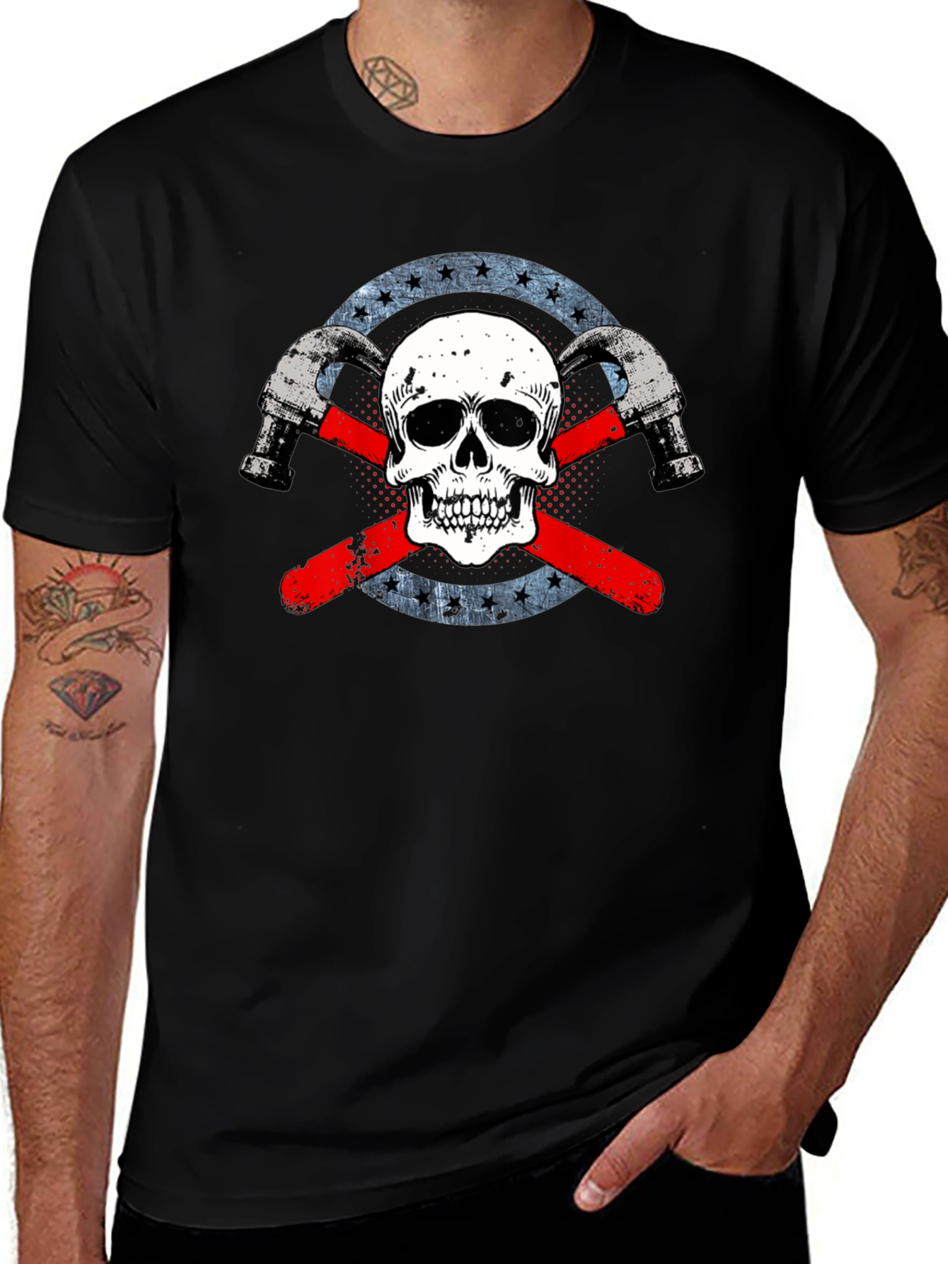Skull & Hammer Graphic T-Shirt