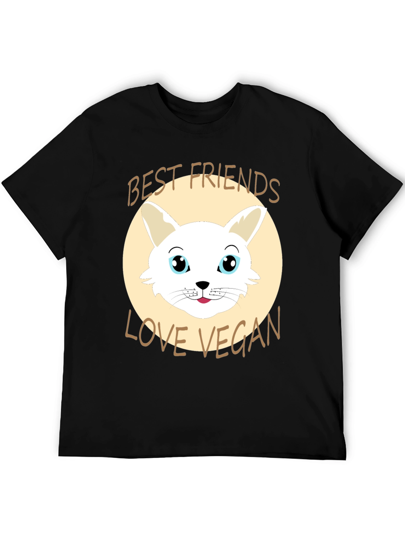Vegan Love T-Shirt: Best Friends Cute Bunny Design