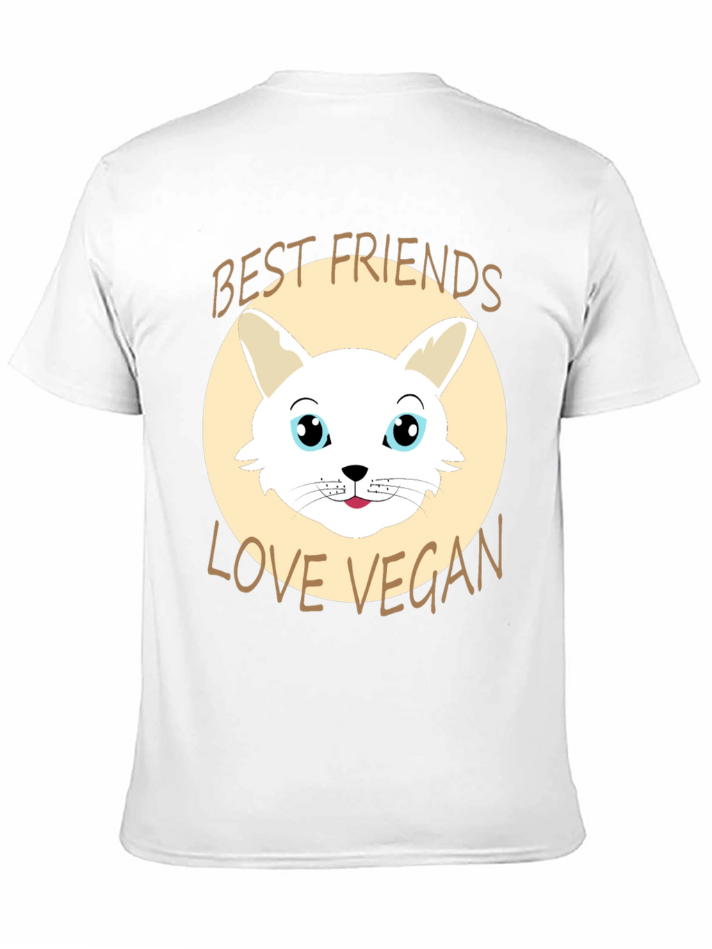 Vegan Love T-Shirt: Best Friends Cute Bunny Design