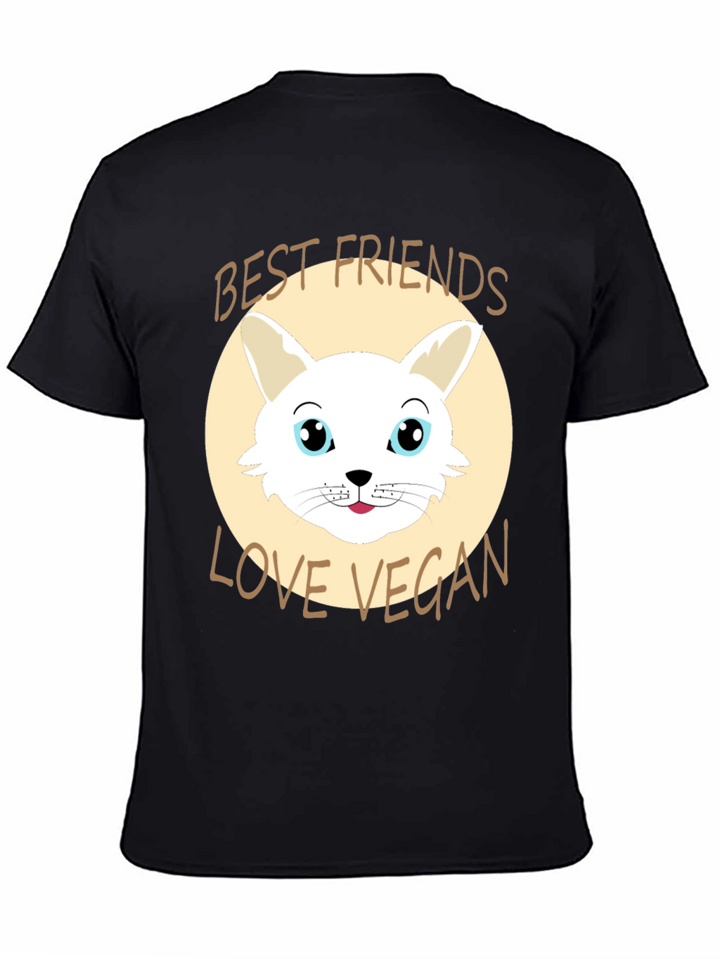 Vegan Love T-Shirt: Best Friends Cute Bunny Design