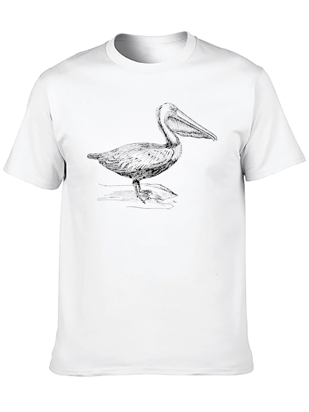 Pelican Graphic Tee - Black Cotton Casual T-Shirt