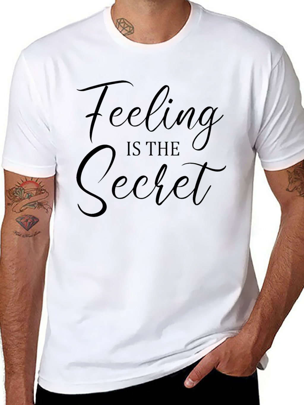 Feeling Is The Secret Tee - Black