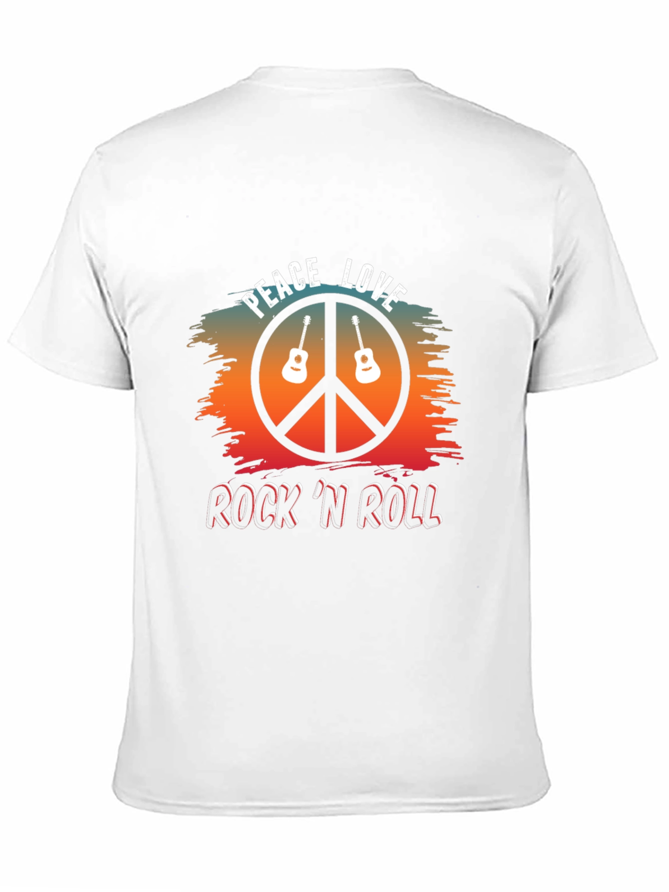 Peace Love Rock N Roll Graphic Tee