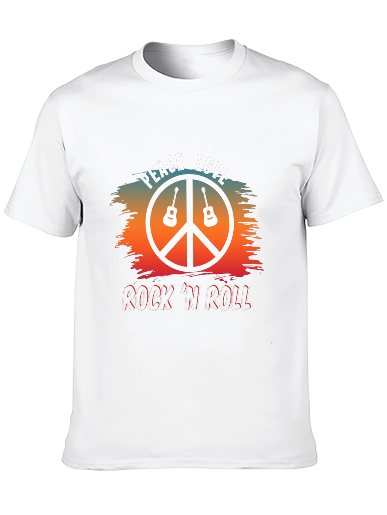 Peace Love Rock N Roll Graphic Tee