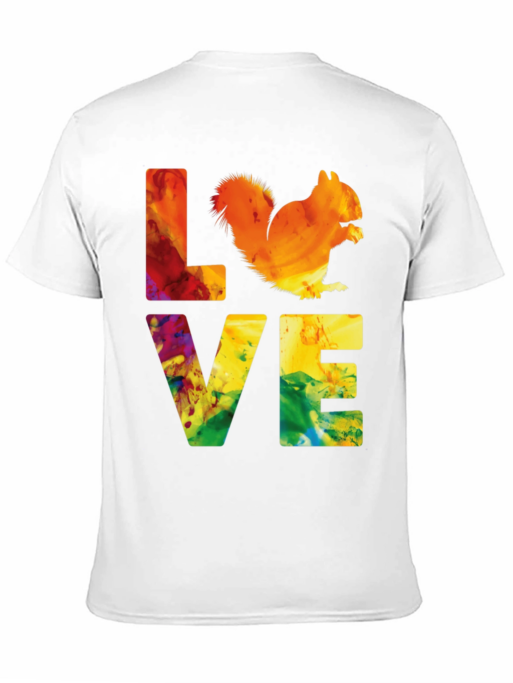 Squirrel Love Graphic Print T-Shirt