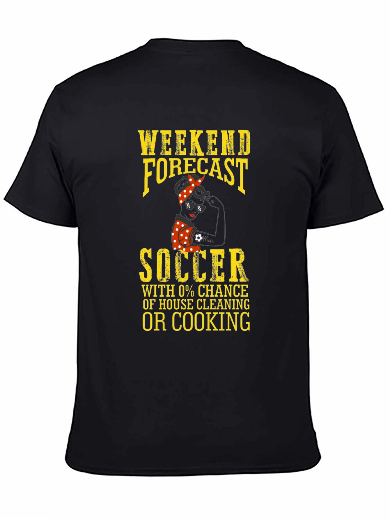 Weekend Forecast Soccer Graphic T-Shirt