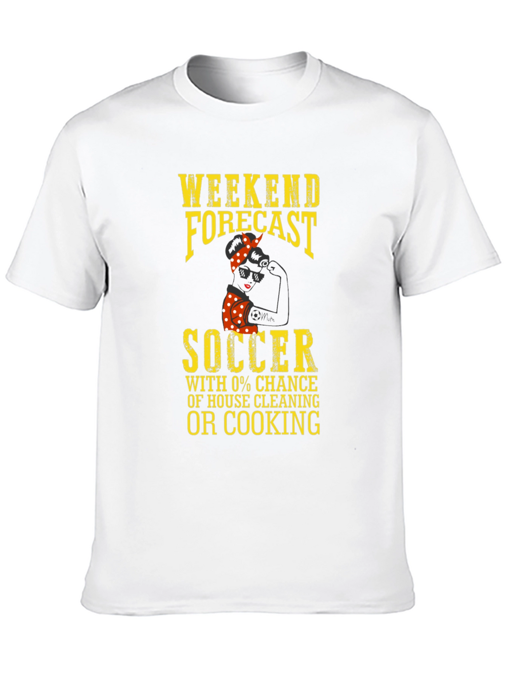 Weekend Forecast Soccer Graphic T-Shirt