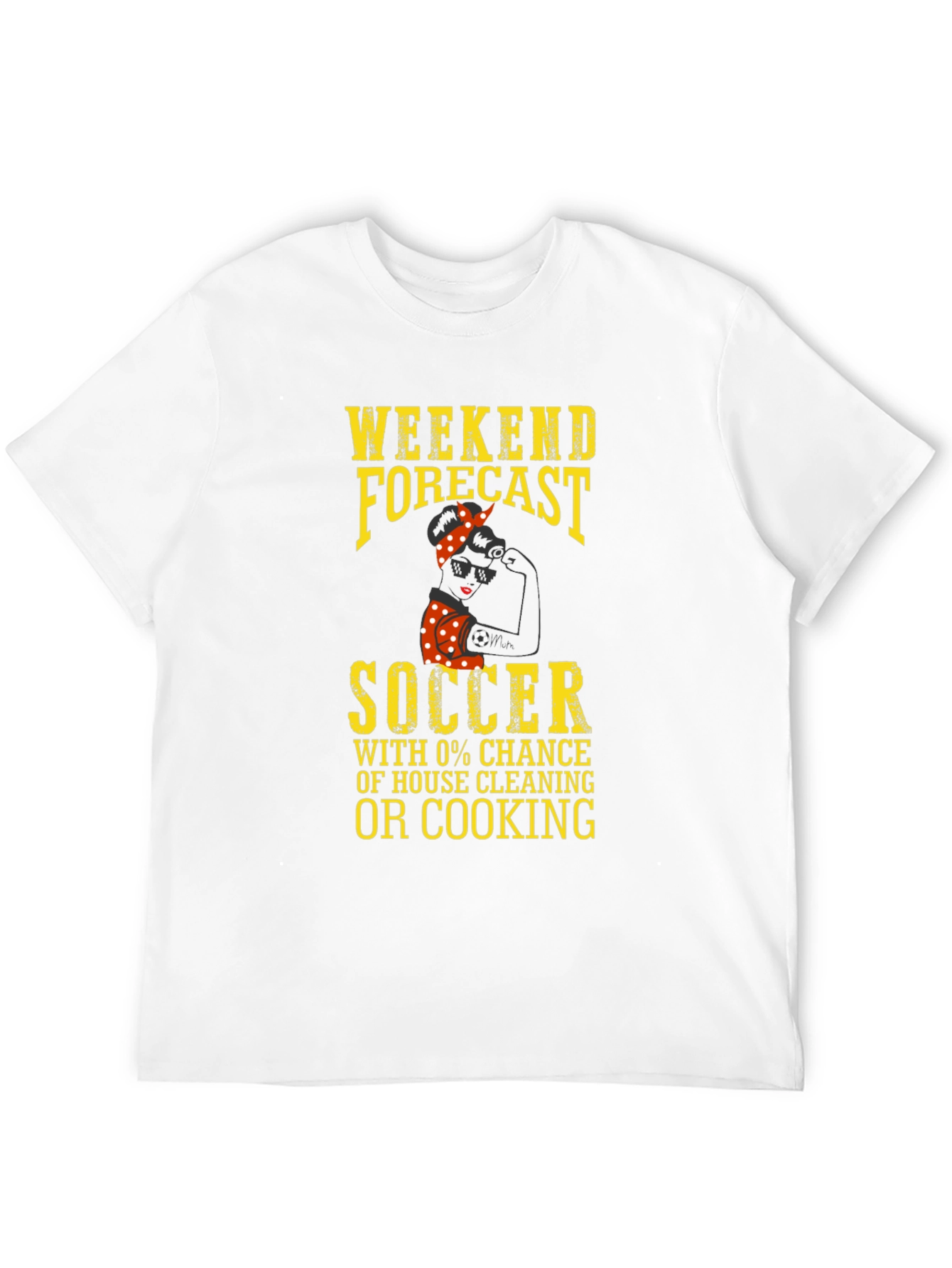Weekend Forecast Soccer Graphic T-Shirt