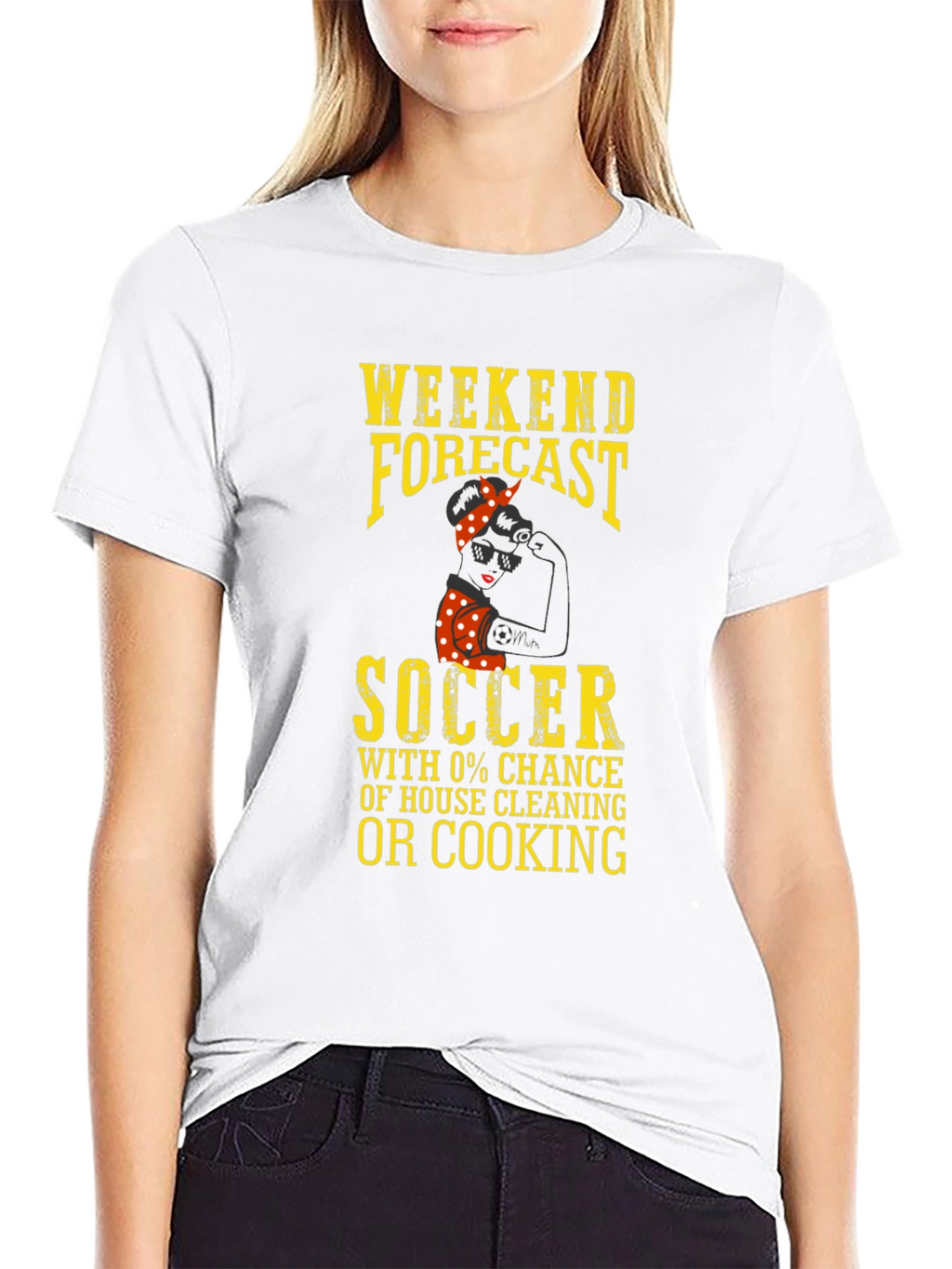 Weekend Forecast Soccer Graphic T-Shirt