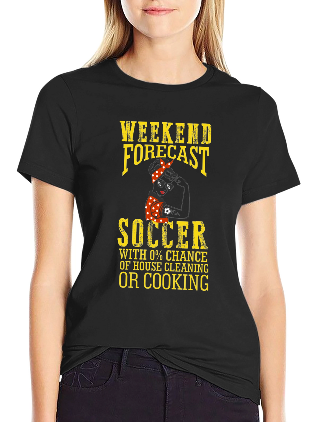 Weekend Forecast Soccer Graphic T-Shirt