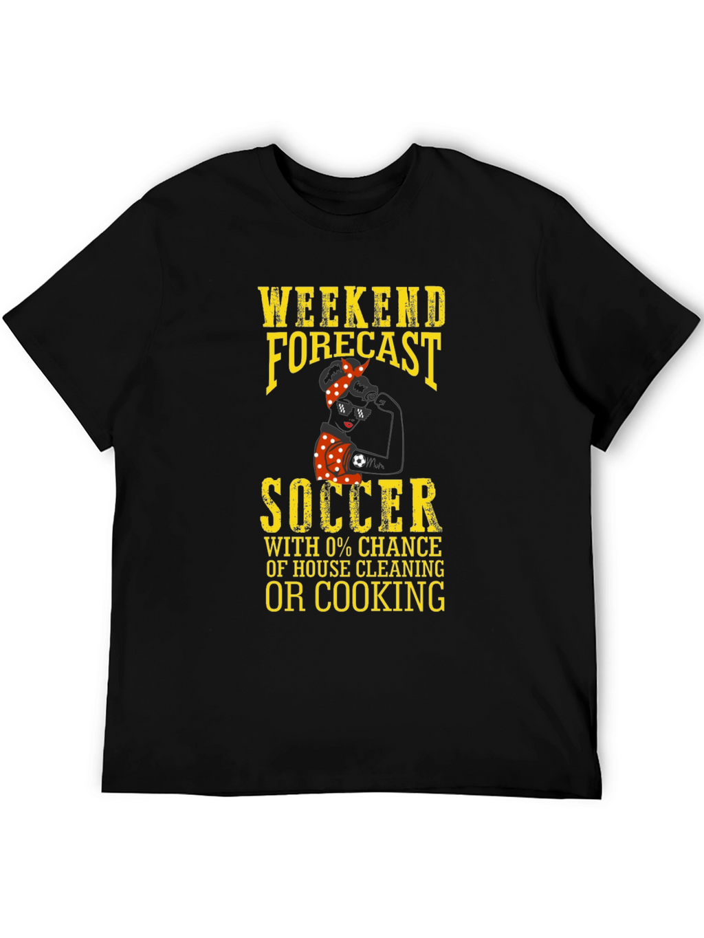 Weekend Forecast Soccer Graphic T-Shirt