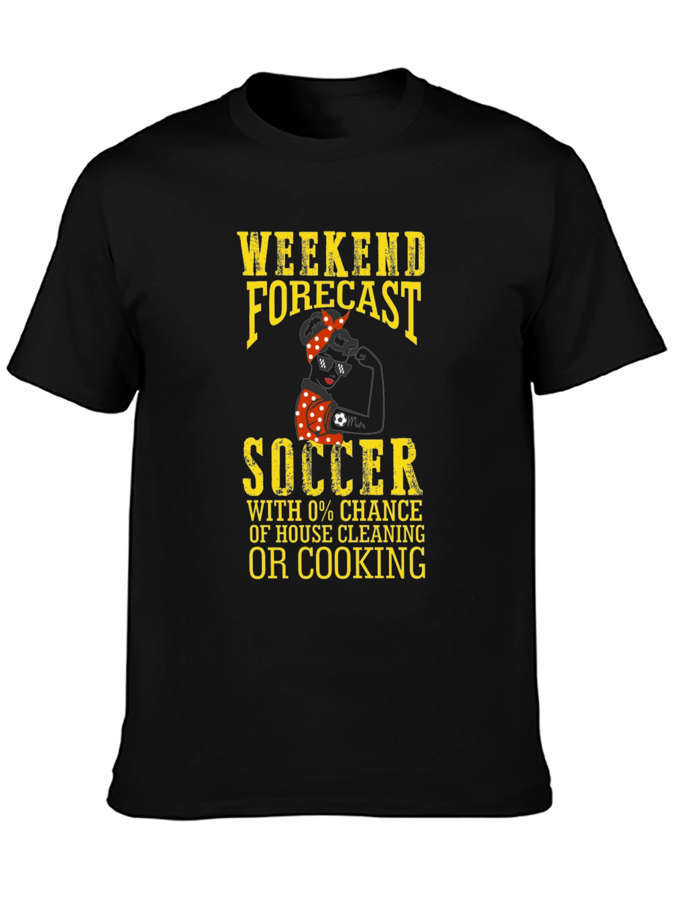Weekend Forecast Soccer Graphic T-Shirt