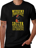 Weekend Forecast Soccer Graphic T-Shirt