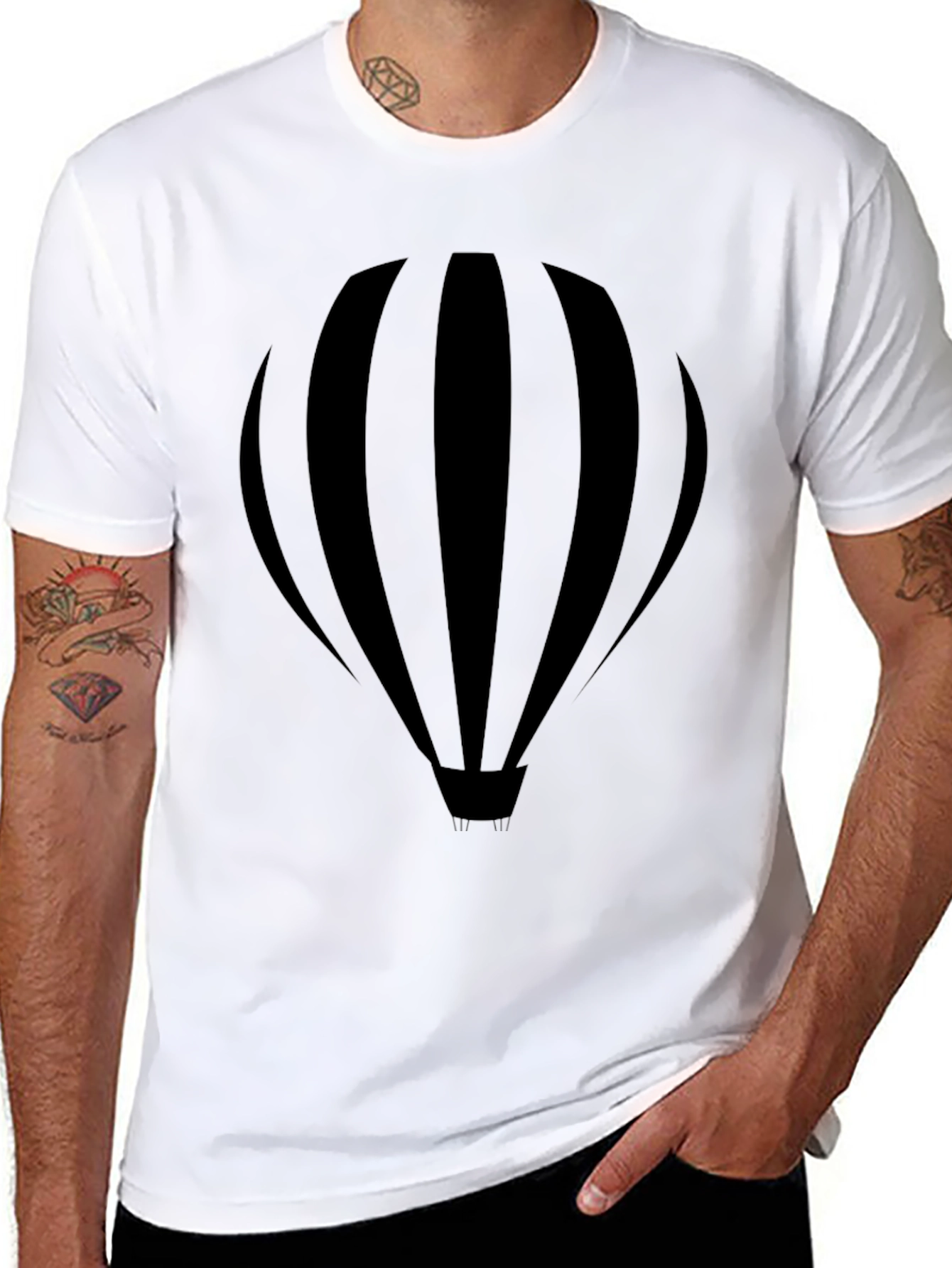 Black Balloon Graphic Tee - Stylish & Comfortable
