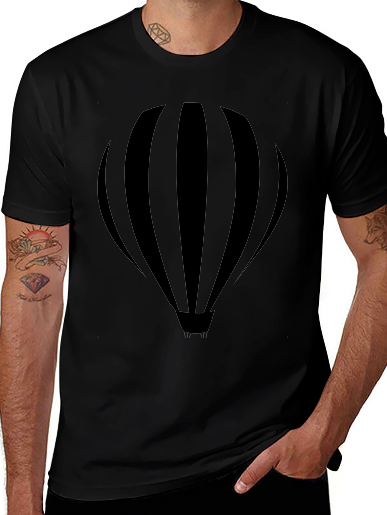 Black Balloon Graphic Tee - Stylish & Comfortable