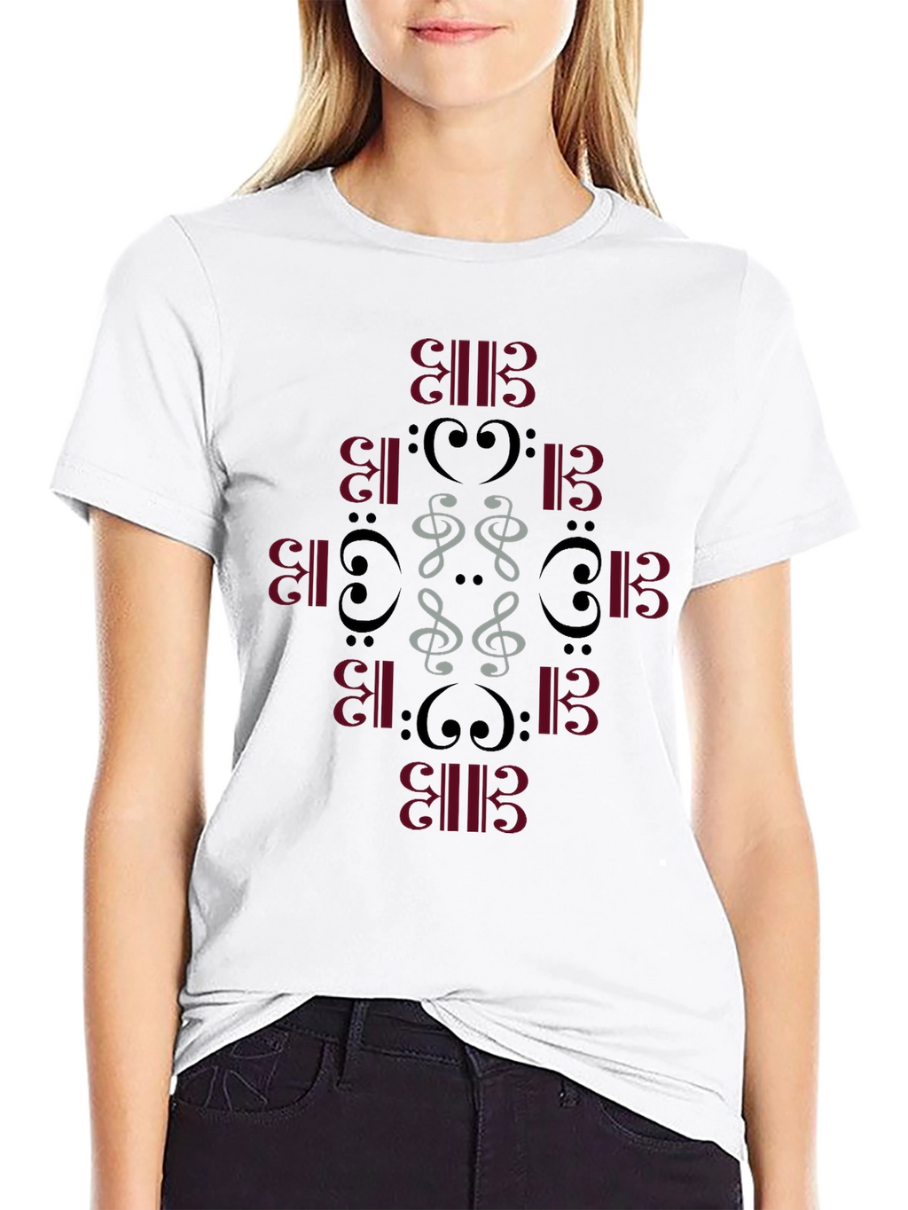 Musical Notes Graphic Tee - Stylish & Unique T-Shirt