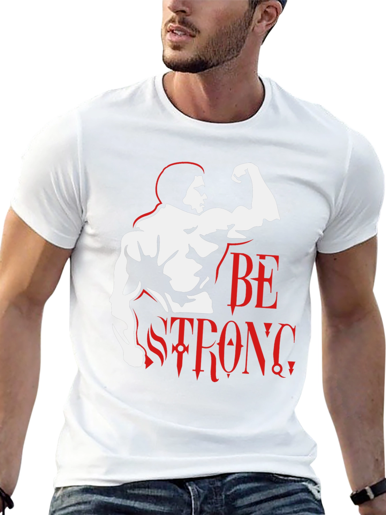 Be Strong Graphic T-Shirt - Black