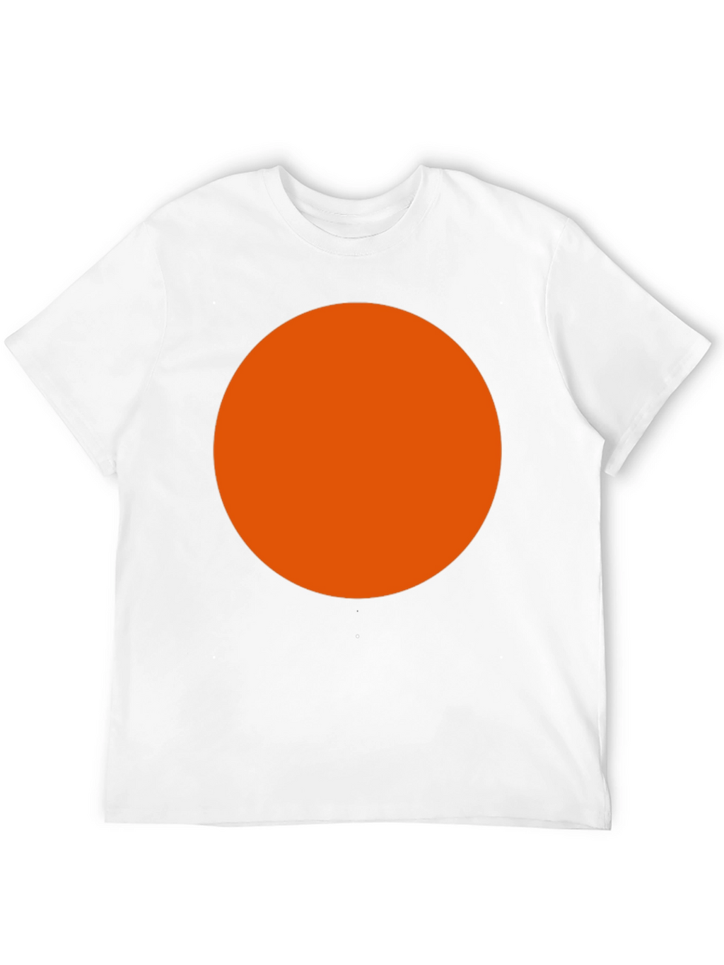 Bold Orange Circle Black T-Shirt