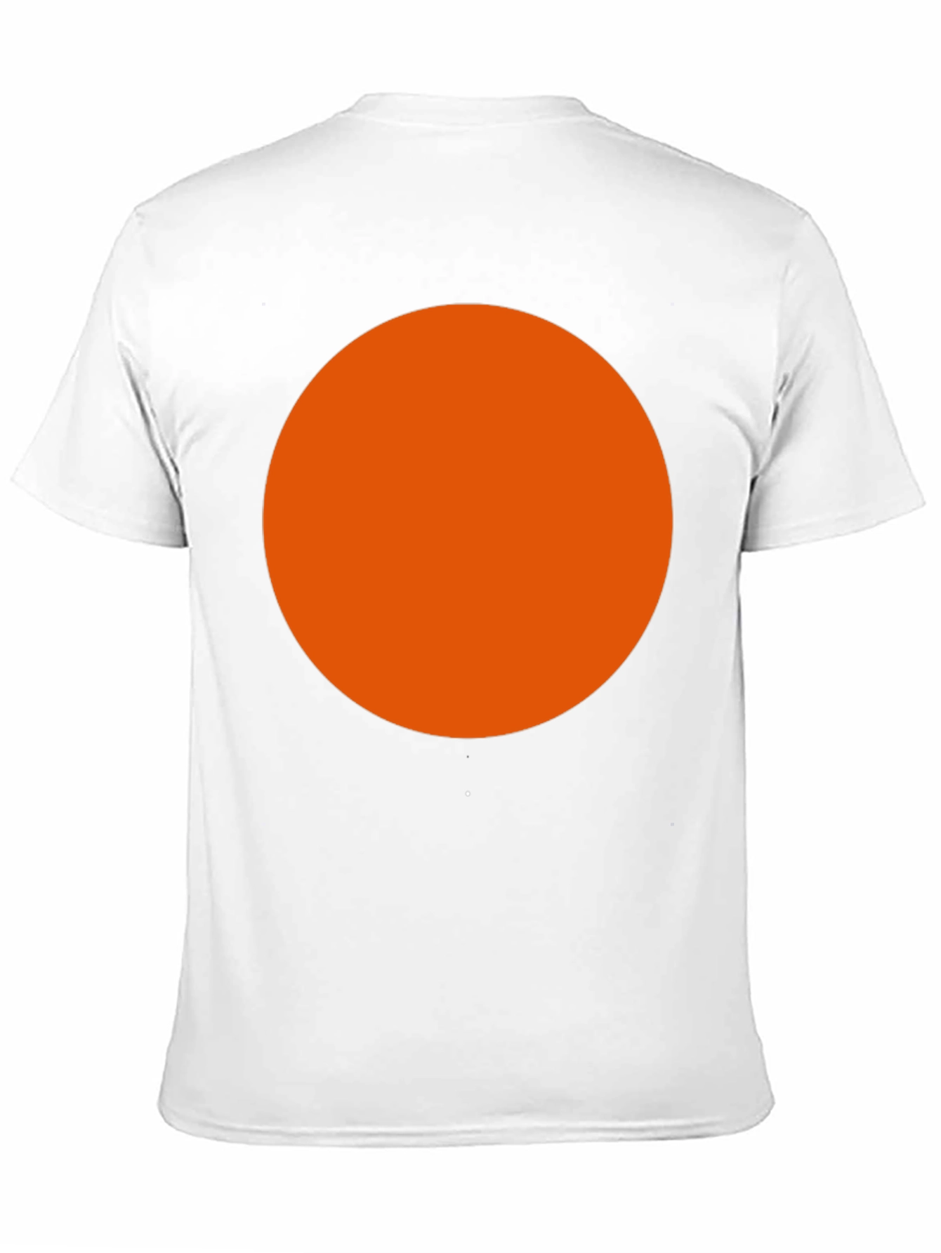 Bold Orange Circle Black T-Shirt