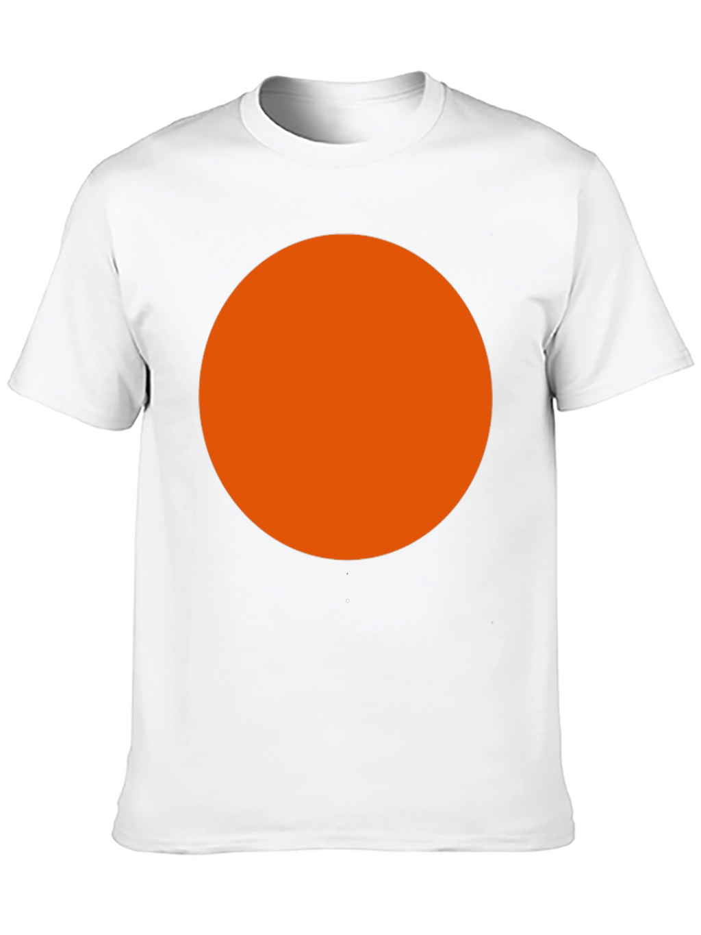 Bold Orange Circle Black T-Shirt