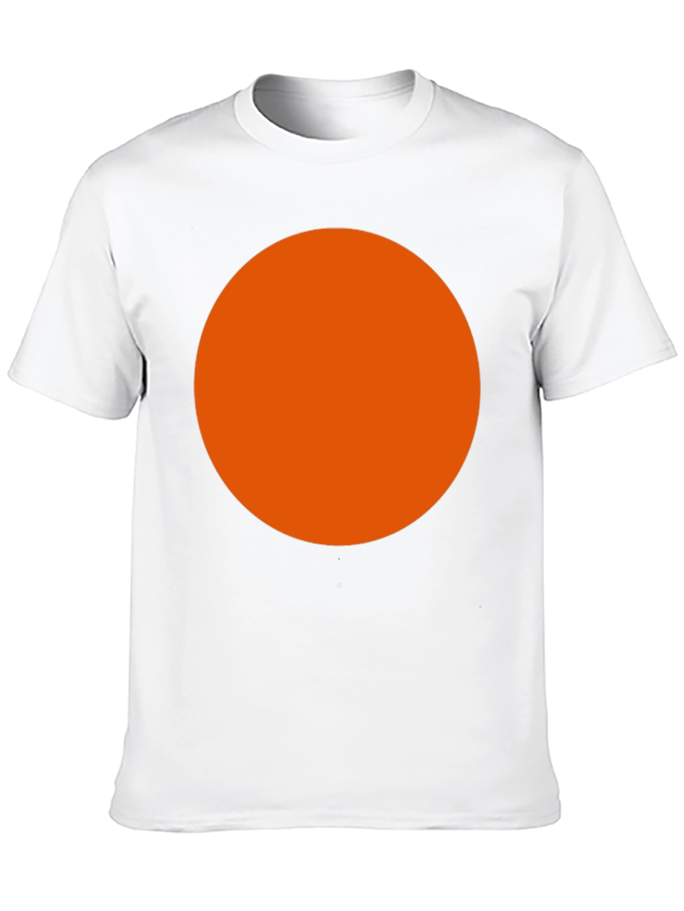 Bold Orange Circle Black T-Shirt