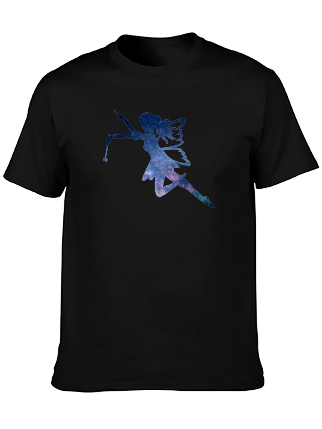 Galaxy Fairy Graphic Black T-Shirt