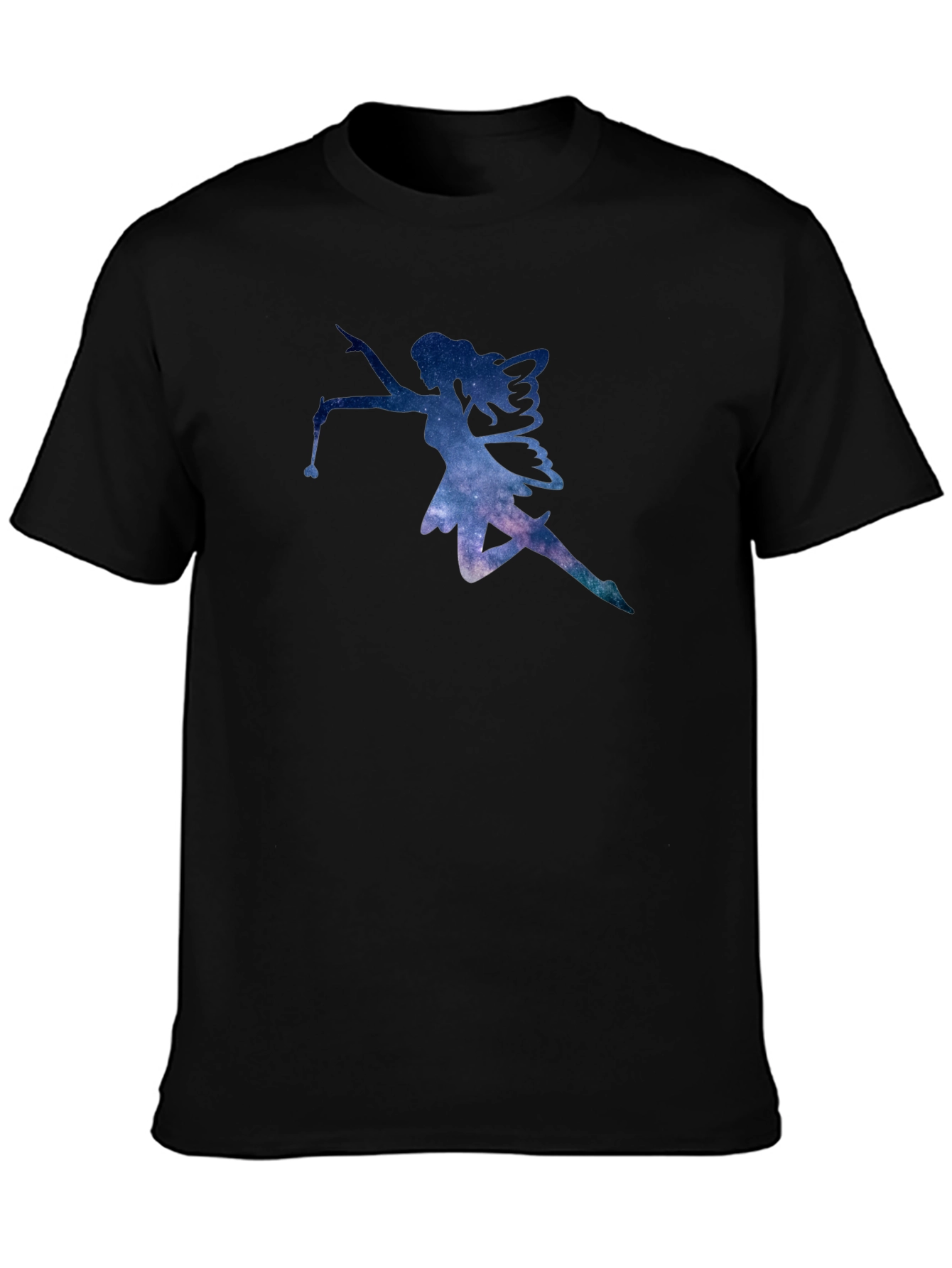 Galaxy Fairy Graphic Black T-Shirt