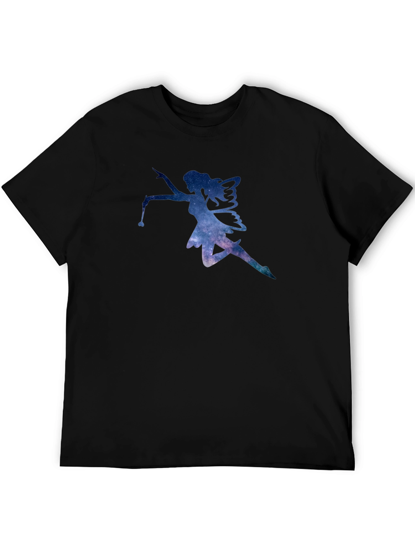 Galaxy Fairy Graphic Black T-Shirt