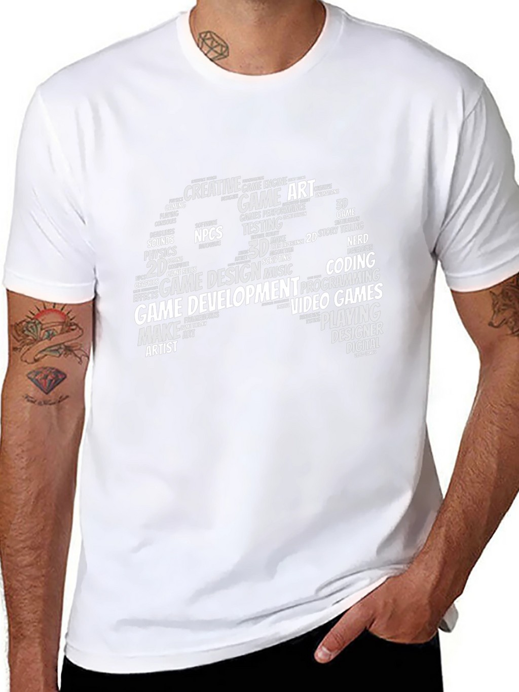 Game Development Word Art T-Shirt