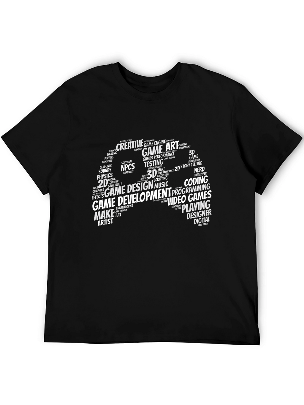 Game Development Word Art T-Shirt