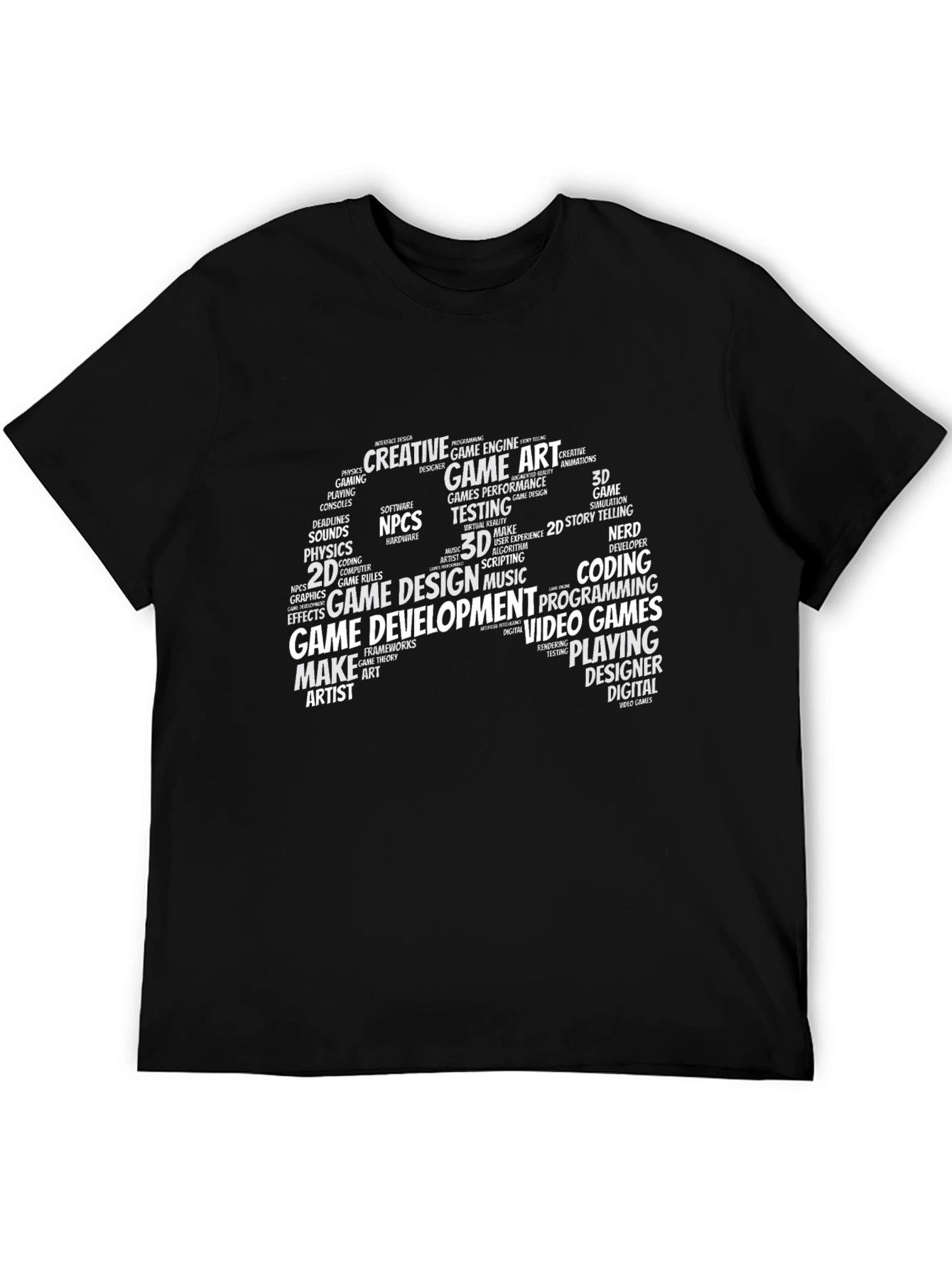 Game Development Word Art T-Shirt
