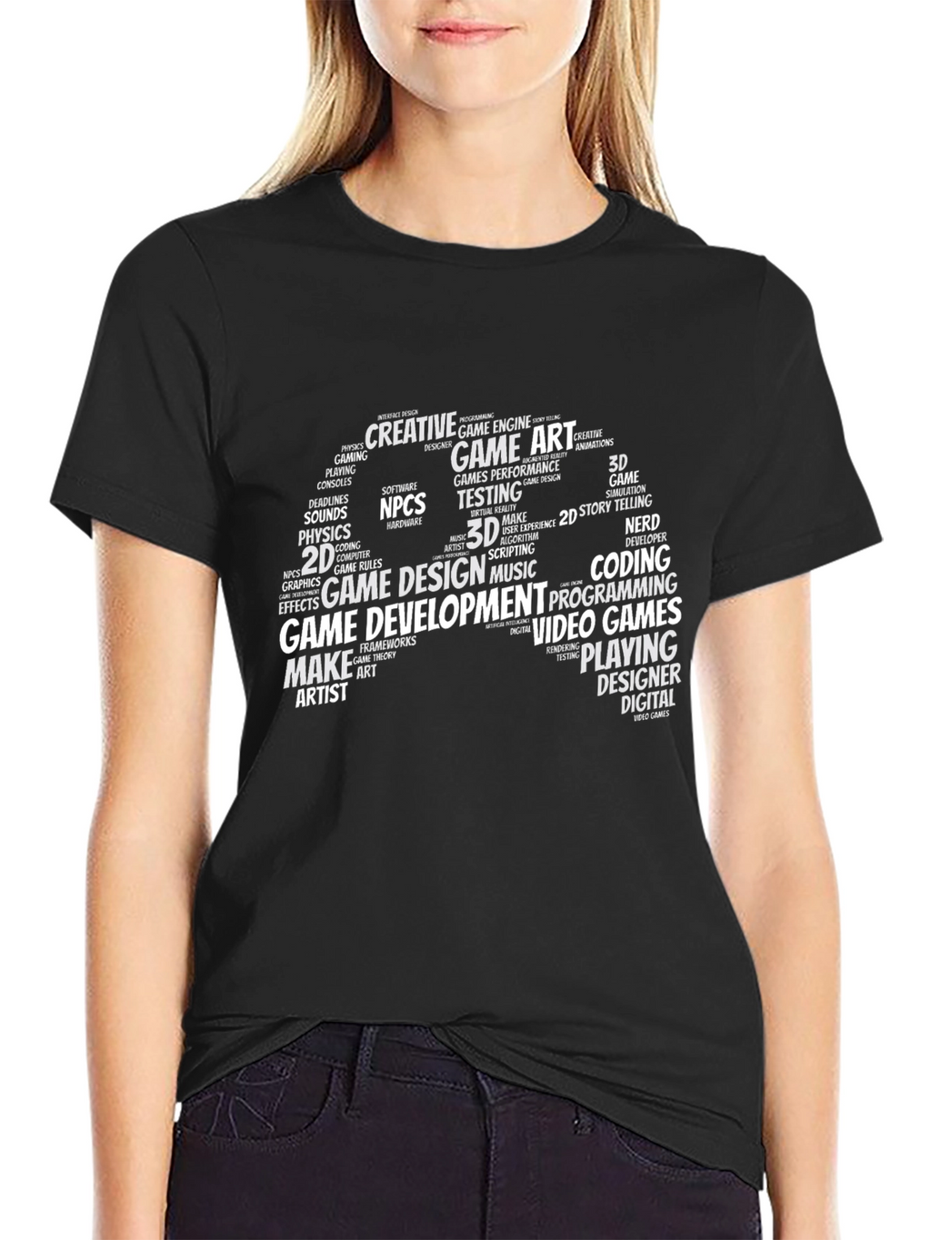 Game Development Word Art T-Shirt