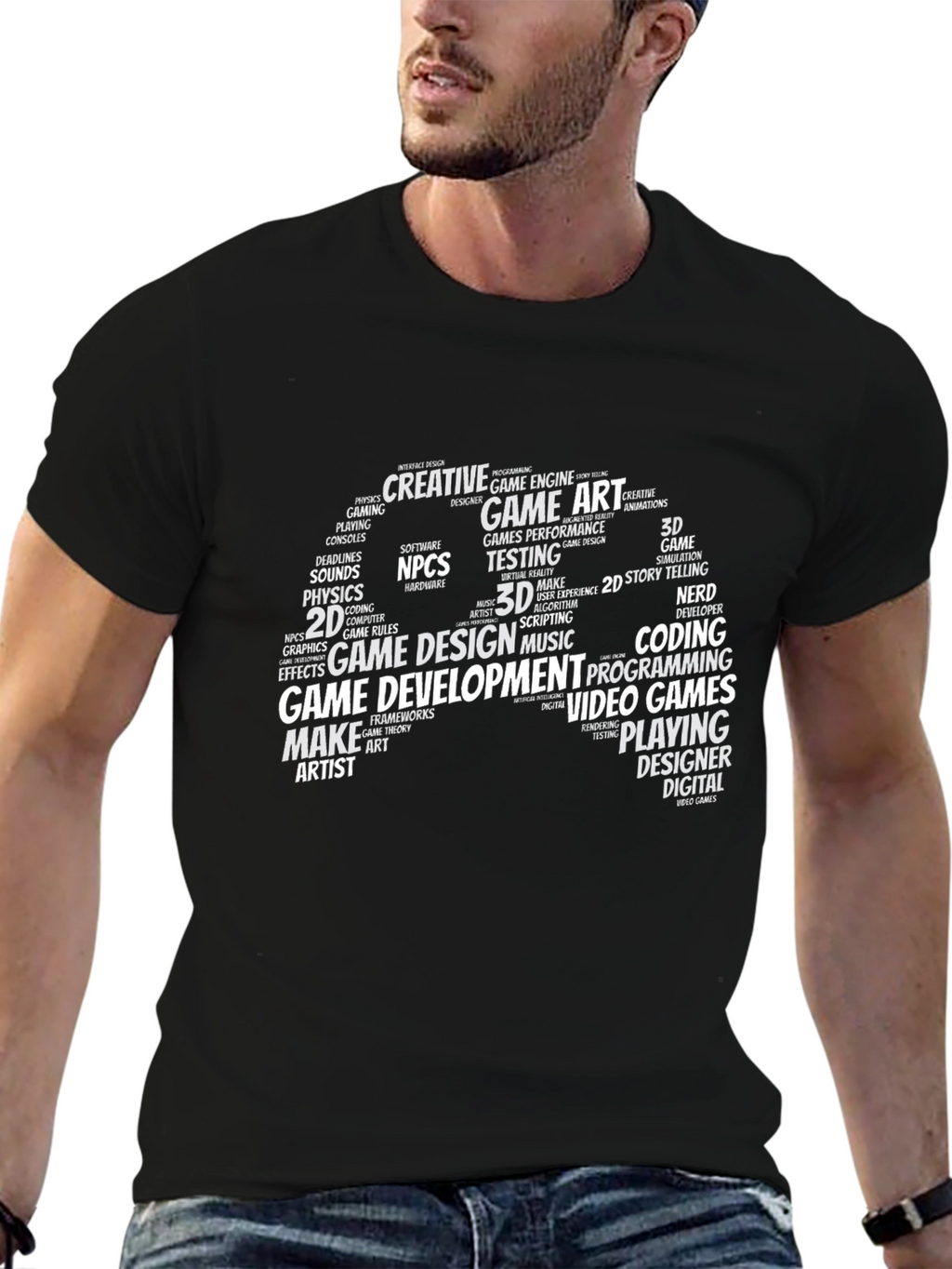 Game Development Word Art T-Shirt