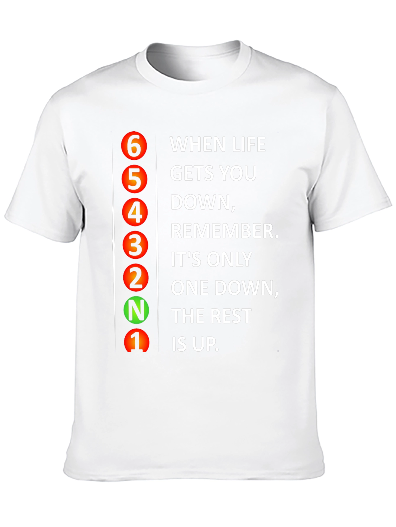 Gear Shift Graphic T-Shirt - Motivational Quote