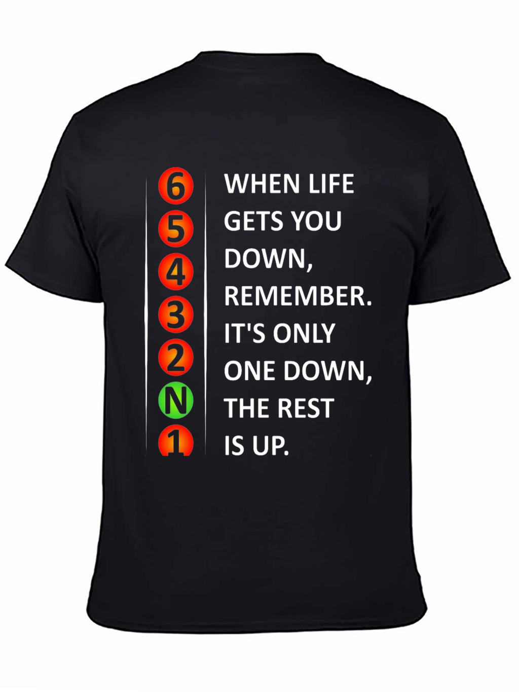 Gear Shift Graphic T-Shirt - Motivational Quote