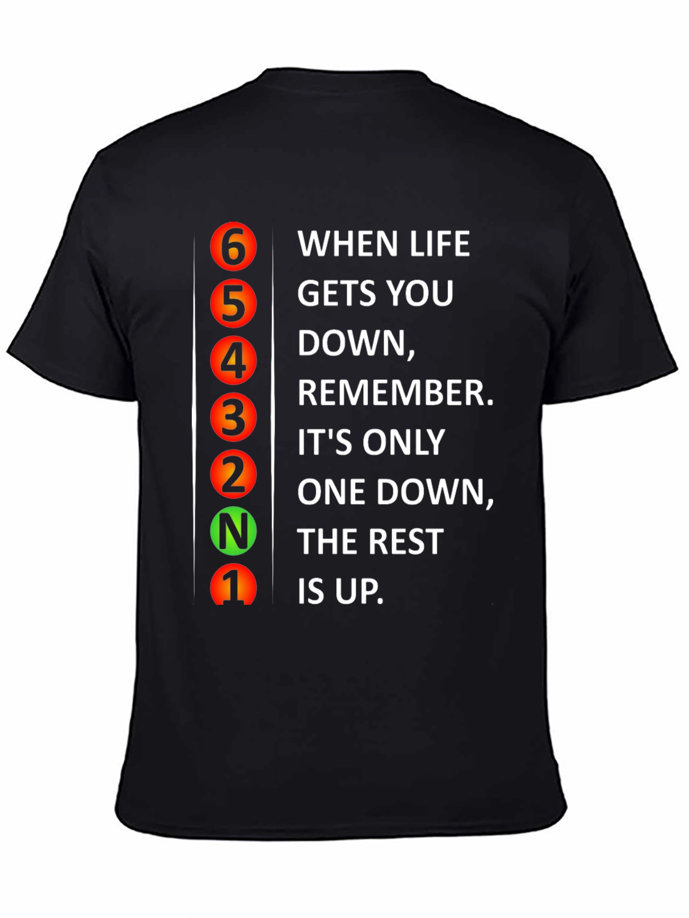 Gear Shift Graphic T-Shirt - Motivational Quote