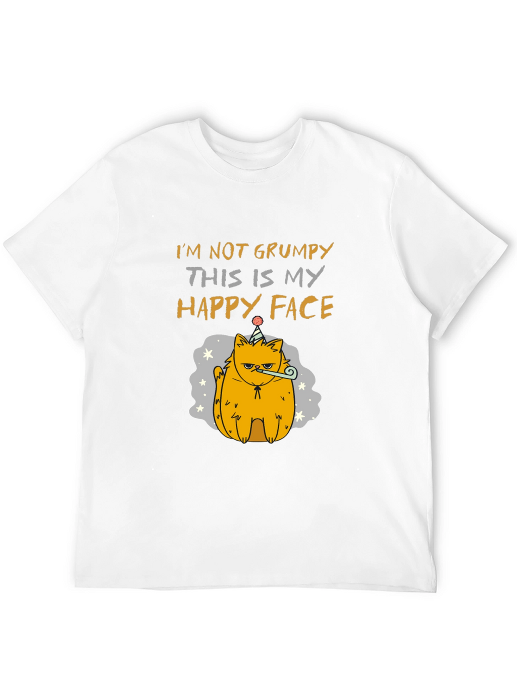 Grumpy Cat T-Shirt - Happy Face Design
