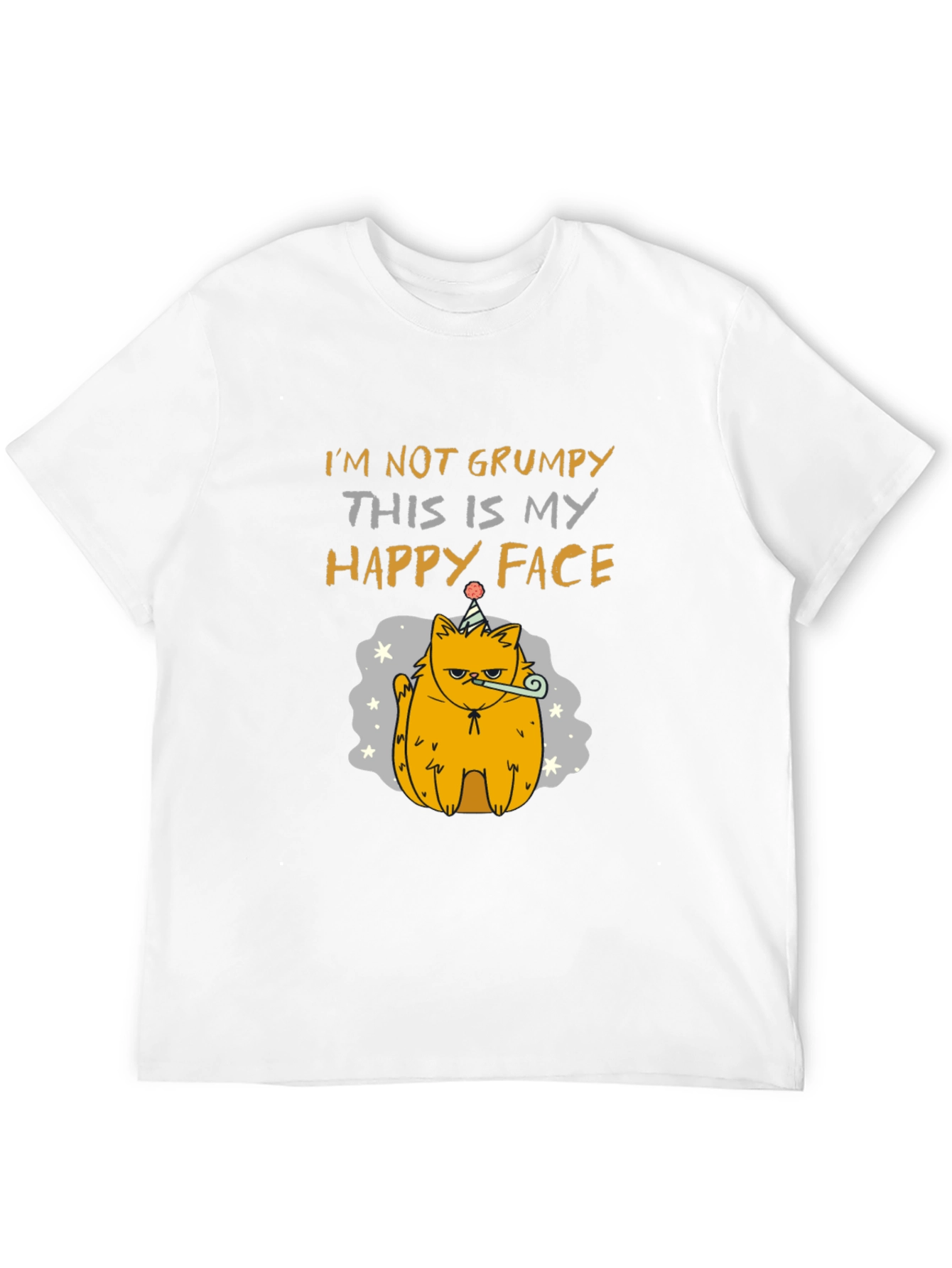 Grumpy Cat T-Shirt - Happy Face Design