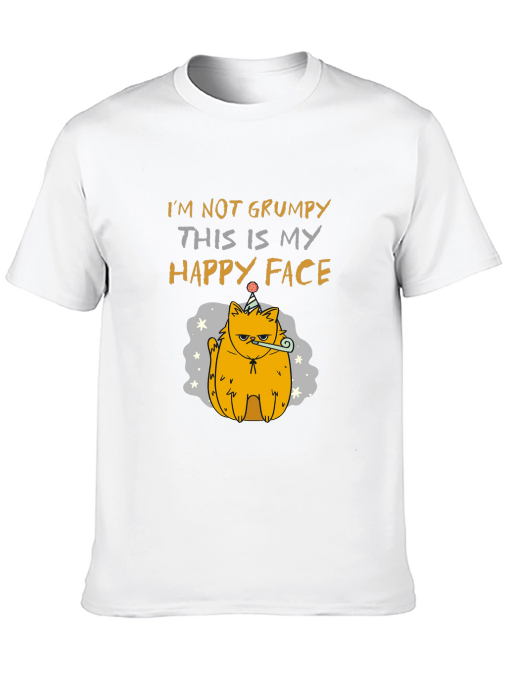Grumpy Cat T-Shirt - Happy Face Design