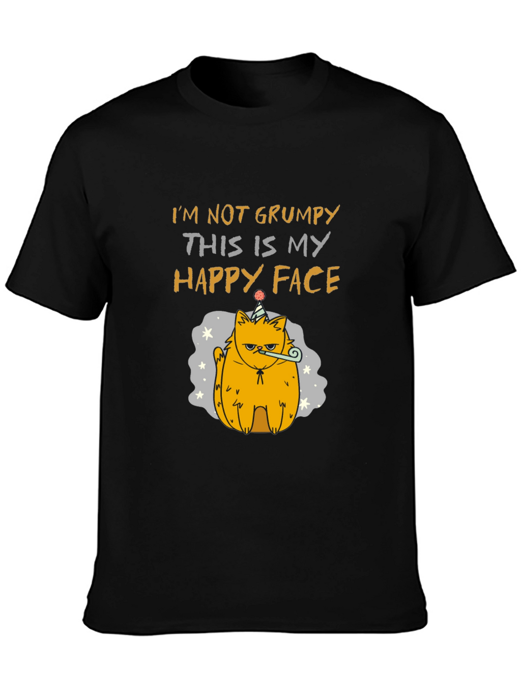 Grumpy Cat T-Shirt - Happy Face Design