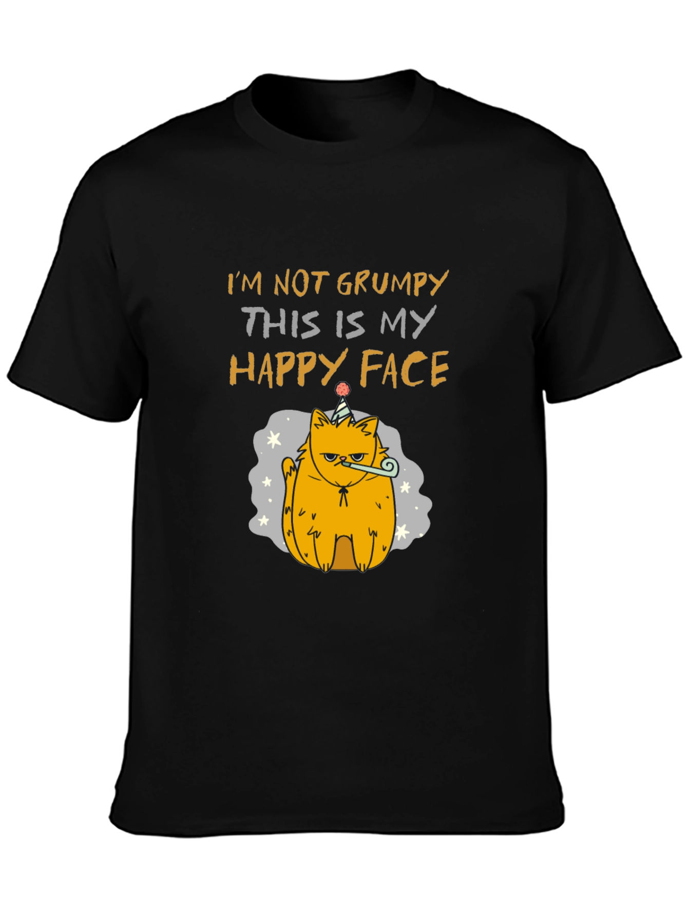 Grumpy Cat T-Shirt - Happy Face Design