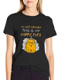 Grumpy Cat T-Shirt - Happy Face Design
